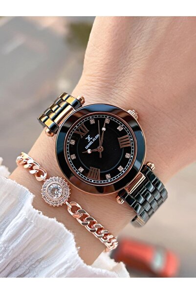 Daniel Klein Ceramic Cord Stone Dial 2 Years Warranty 3 Atm Women's Wristwatch+Bracelet Gift Sm5