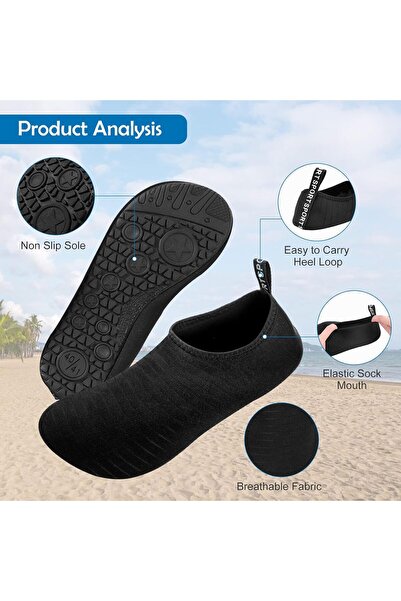 urevo Water shoes suitable for beach and outdoor, swimming water socks, quick-drying diving shoes