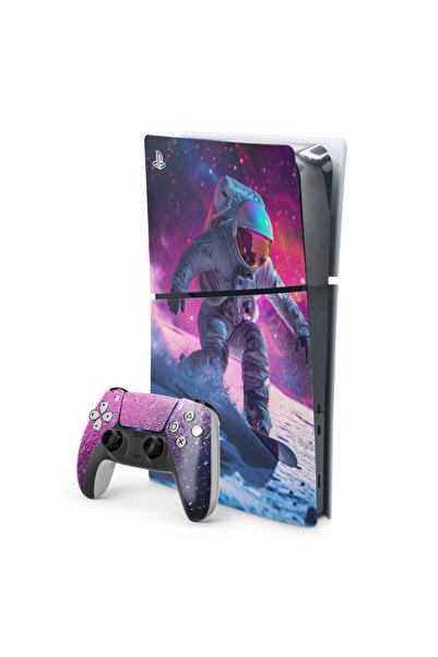 ACME LABS Skin Sticker PlayStation 5 Gaming Console Cover Wrap- Space Snowboarding