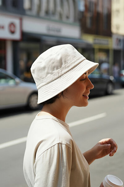 Verahed Uv Sun Protection Bucket Hat Lightweight Foldable Cross Outdoor White Beach Sea Hat Bucket Hat