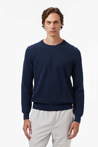 Nautica Pulover pentru bărbați, albastru marin, cu croială clasică