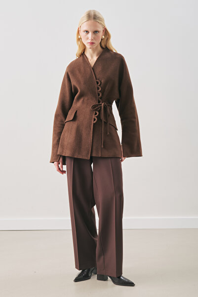 Manuka Aroa Tie-Up Jacket Brown Brown
