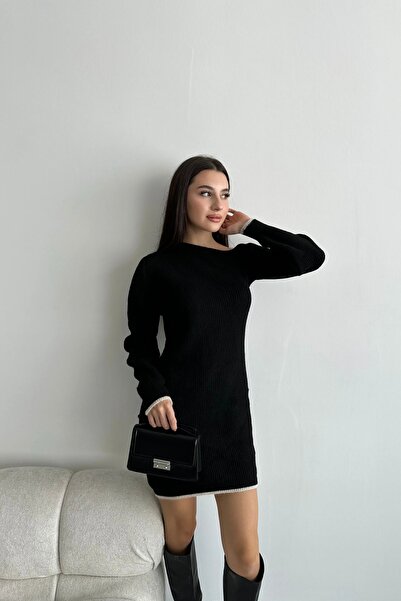 Auroveen Basic Tek Omuz Triko Mini Elbise AV2025116