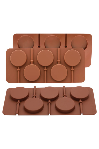 Getshopmini Lollipop Mold Round Lollipop Mold Circle Multi Lollipop Mold Silicone 5X5X1Cm