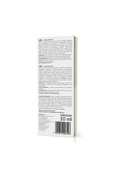 Apis Natural Cosmetics Lifting Peptide Anti-Wrinkle Concentrated Eye Serum with Massage Roll-On, 10 ml