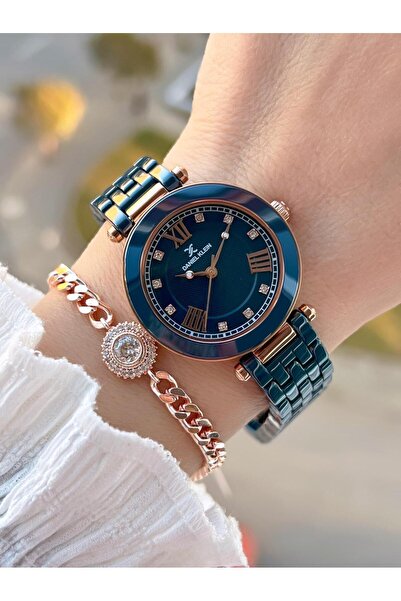 Daniel Klein Ceramic Cord Stone Dial 2 Years Warranty 3 Atm Women's Wristwatch+Bracelet Gift Sm6