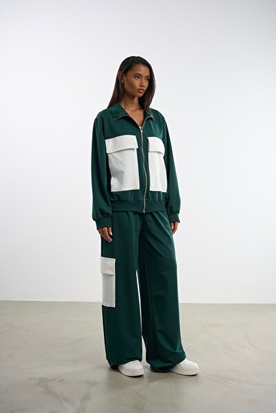 HANIQA Big Pocket Top and Bottom Tracksuit Set | 44-50 | 25298