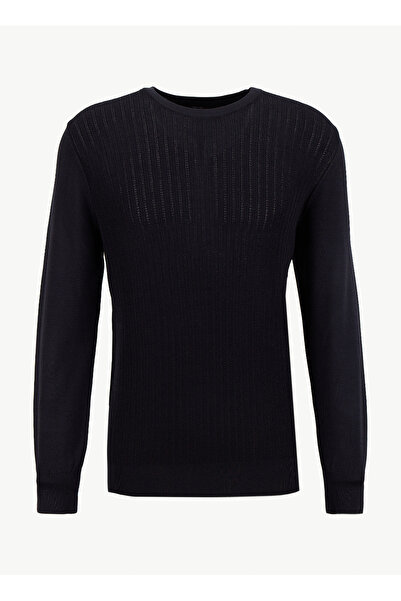 ALTINYILDIZ CLASSICS Bisiklet Yaka Standart Siyah Erkek Kazak ACE049261492_SYH