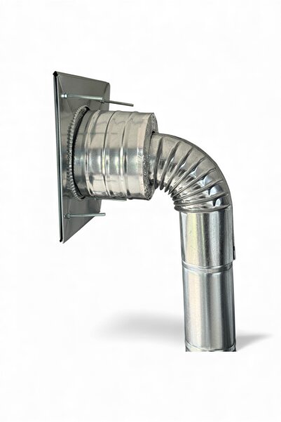 pratikoutdoor Isı Yalıtımlı Yanmaz Boru Baca Çıkışı - Çap 8cm Konteyner, Tiny...