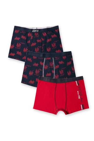 U.S. Polo Assn. 3 قطع من ملابس الأطفال الداخلية، 2 قطعة باللون الأزرق الداكن ...