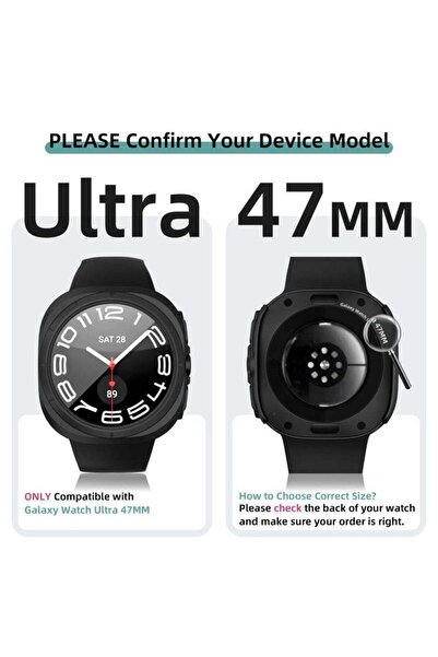 Generic [6+6 Pack] for Samsung Galaxy Watch Ultra 47mm Screen Protector Case