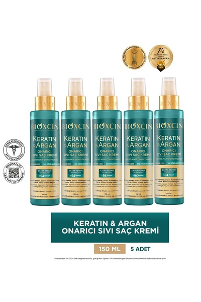 Bioxcin Keratin Argan Repairing Liquid Conditioner 5X150Ml