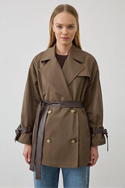 TERZİ DÜKKANI FLORA TRENÇKOT BRONZ