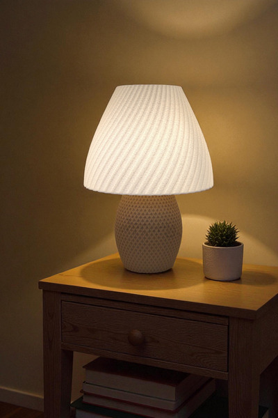 decory Marla Pinterest Style Cozy Lampshade Table Lamp, Stylish Simple Table Lamp (Bioplastic) E27
