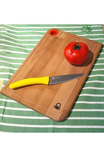 Benetton Home Wooden Cutting Board-22*33 Cm-Red