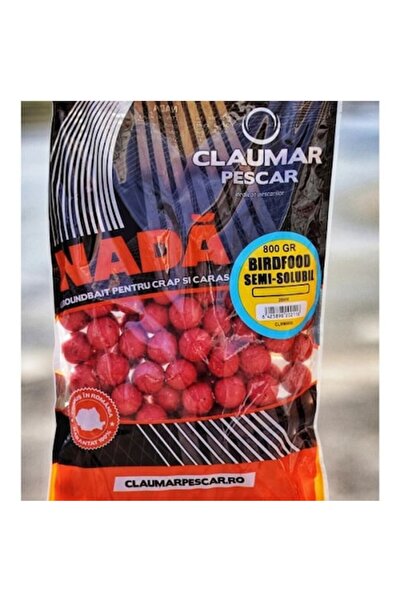 Claumar Pescar Boilies Claumar Birdfood cu căpșuni, 24 mm, 800 g