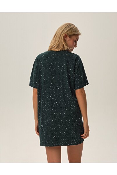 Henderson Women's Sleep T-Shirt Dress Relaxed Fit Starry Sky Design 100% Cotton Comfortable | Febe