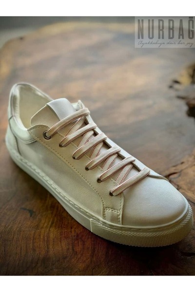 NURBAĞ DOKUMA White with Pink Details 80 cm Polyester Tie