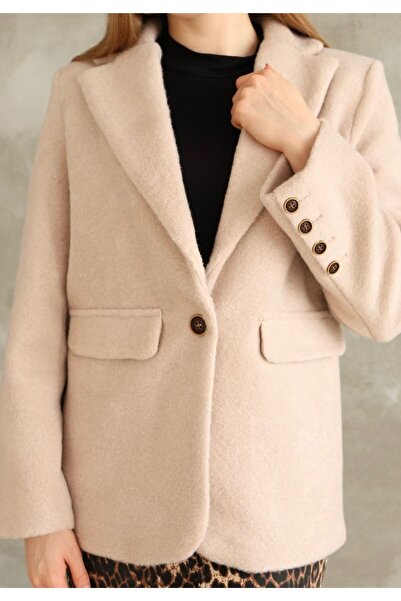 rose tml giyim Women's Lined Blazer Cashmere Jacket