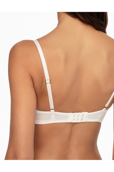 ESOTIQ Push-Up Bra Padded & Reinforced Underwired Triangle Design with Subtle Lace | Nathalie