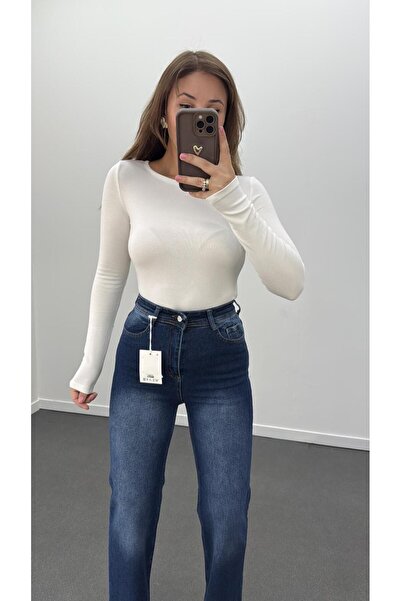Narferita Modal Kumaşlı Yumuşak Likralı Kayık Yaka Body