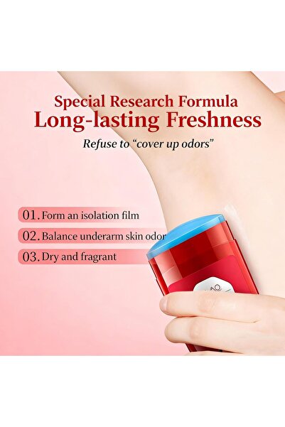 SKY TOUCH SKY-TOUCH Natural Deodorant Stick, Aluminum-Free, 48-Hour Odor Protection, Lavender, 50g