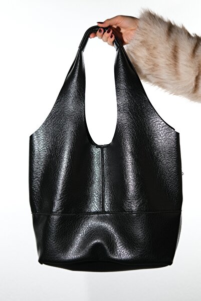 LuviShoes 1096 Geantă de zi cu zi pentru femei Black Grain