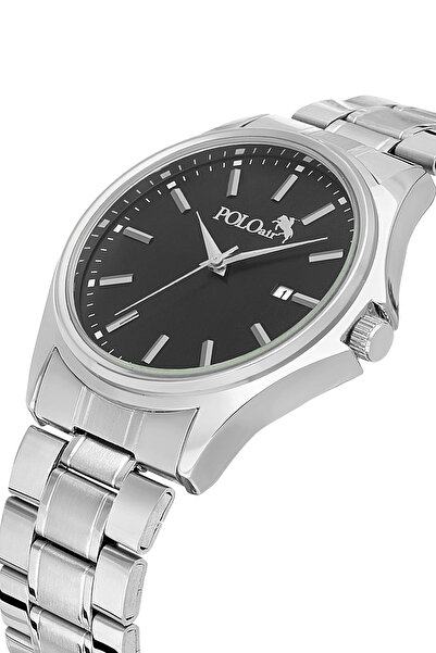 Polo Air Takvimli Erkek Kol Saati Gümüş Siyah Renk PL-7040E1x