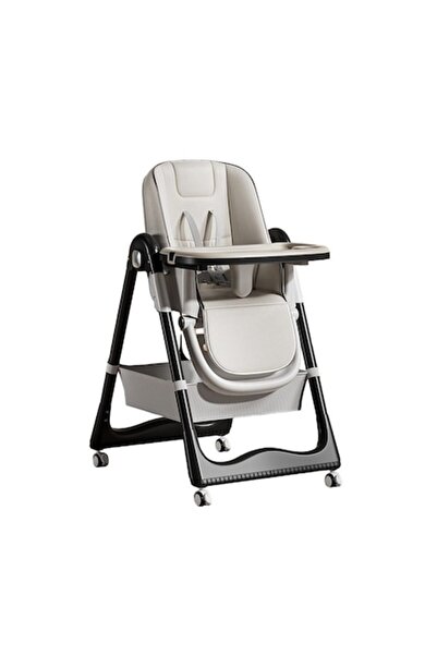 FONIX Comando Kids Multifunctional High Chair for Babies & Children, 2 Detachable Trays, Adjustable, White