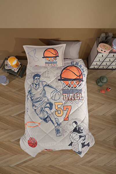 Clasy Ranforce 100% Cotton Single Sleeping Set Basketball