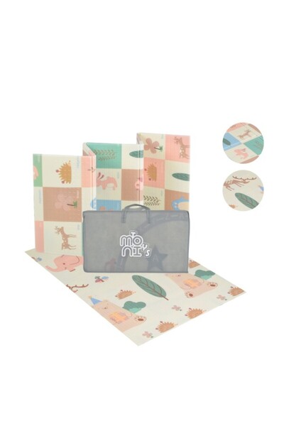 Moni Toys Saltea de joacă pliabilă Forest Angels, XPE, 180x120 cm, antiderapantă