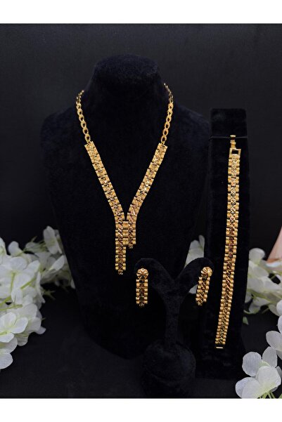 Constanza Exclusive 22 Ayar Altın Kaplama VIP Elite Model Bijuteri Set 1010
