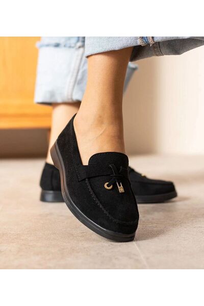 MİSS PARK MODA Suede Loafer Women's Shoes