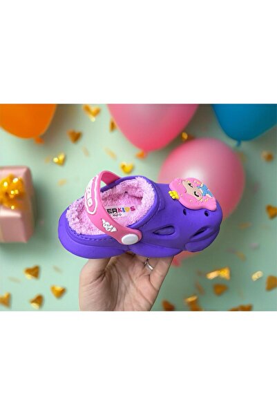 GEZER Παντόφλες και σανδάλια για κορίτσια Winter Eva Trend Home Garden Nursery με επένδυση από βελούδο