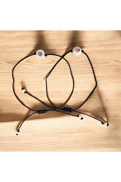 farist Friendship Bracelet Made from 2-Piece Heart-Shaped Beads, Lucky Bracel...