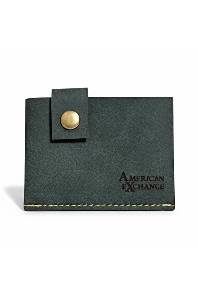 AMERICAN EXCHANGE Çıtçıtlı Minimalist Kartlık/Cüzdan