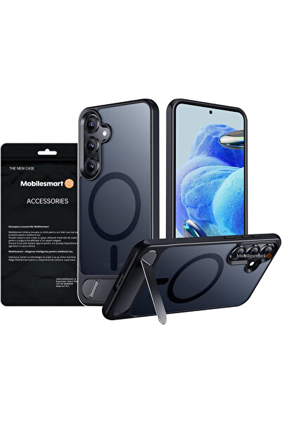 MobileSmart Husă pentru Samsung Galaxy S25, MagSafe, protecție militară, supo...