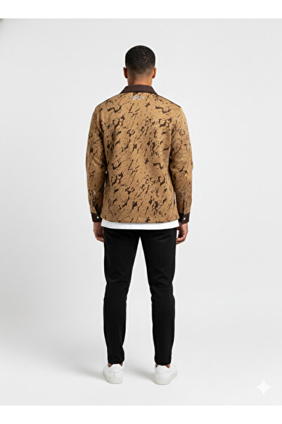 Okté Men's Jacquard Oversized Shirt – Jacquard Terrain (Unique Edition)