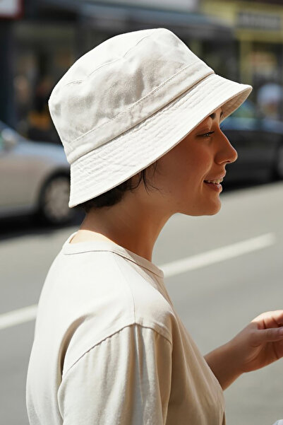 Verahed Uv Sun Protection Bucket Hat Lightweight Foldable Cross Outdoor White Beach Sea Hat Bucket Hat