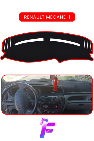 Guerrino RENAULT MEGANE 1 Araca Özel Torpido Örtüsü | Ön Göğüs Kılıfı | Tam K...