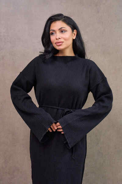KÜÇÜĞÜM BUTİK Black Knitwear Dress