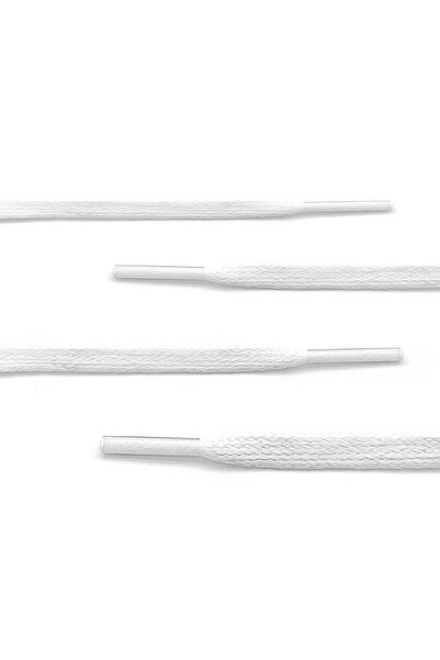 hapshoe 80 cm White 5 mm Flat Waxed Shoelaces