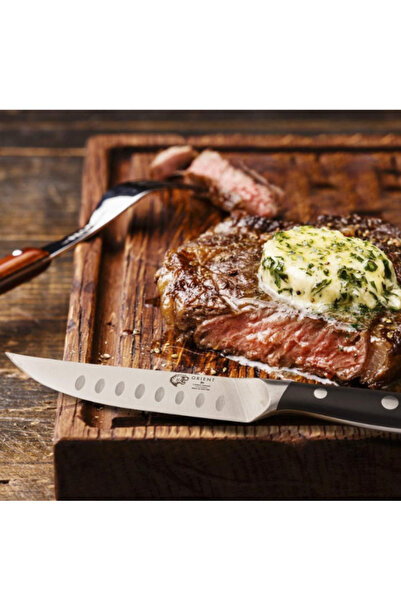 Orient Set of 4 knives, Origin Series, made of German X50 Ultra+stainless steel, 15 cm, blade guard, black