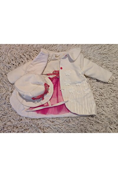 Handmade Minis Boutique Rochie de botez Handmade Minis Boutique, cu palton si...