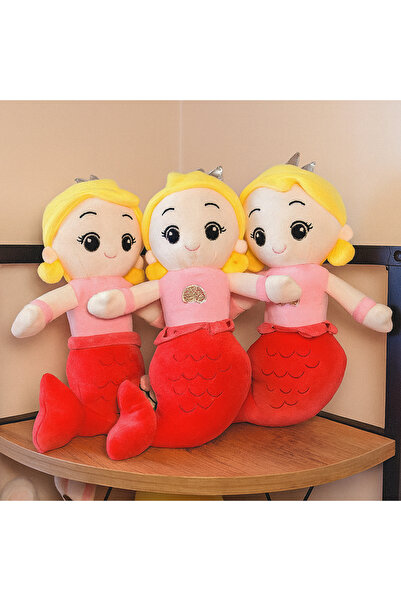 Hediye24 Deniz Kızı Peluş Oyuncak Bebek ve Çocuk Uyku Arkadaşı