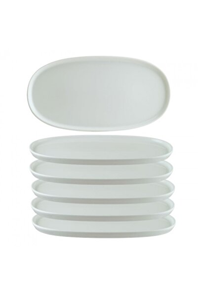Bonna Set 6 farfurii ovale Hygge portelan 21xh2cm