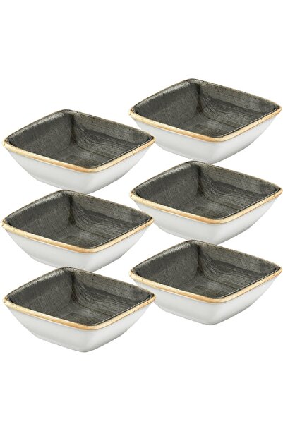 Bonna Set 6 boluri patrate Space din portelan 19x17cm