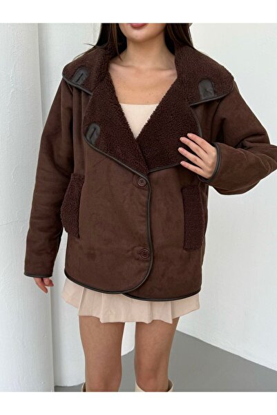 Queensland Oversized Leather-Look Stylish Jacket
