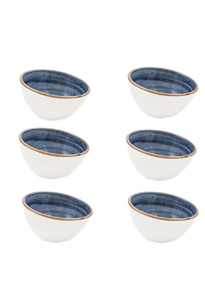 Bonna Set 6 boluri inclinate din portelan Dusk 8cm 60ml