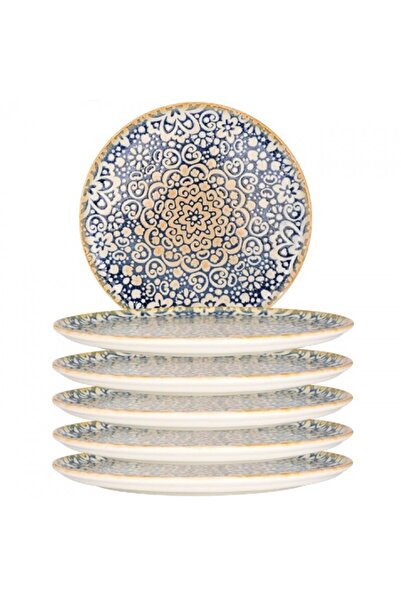 Bonna Set of 6 Alhambra porcelain pizza plates 32cm